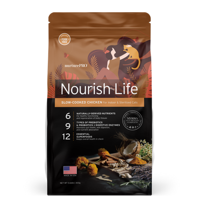 NurturePRO Nourish Life Slow-Cooked Dry Cat Food Trial Pack 300g