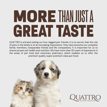 Quattro Grain-Free Dry Dog Food 1.5kg – Freeze-Dried Coated