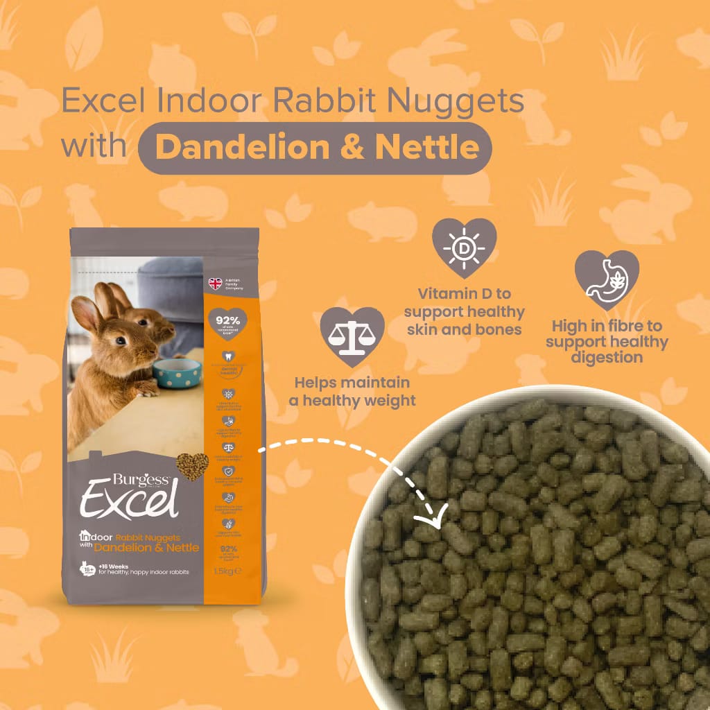 Burgess Excel Indoor Rabbit Nuggets 1.5kg