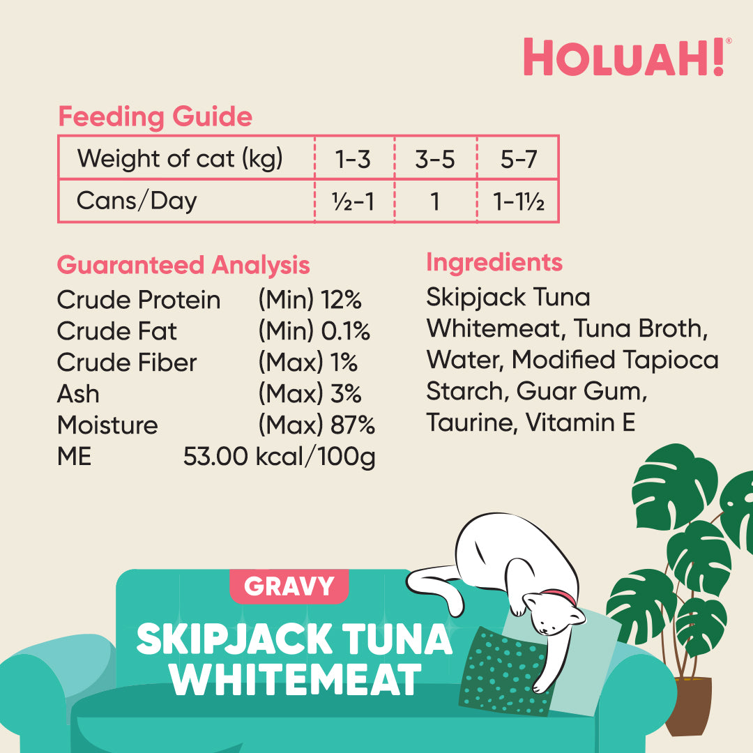 Holuah! Gravy Cat Canned Food 80g – Tuna Recipes