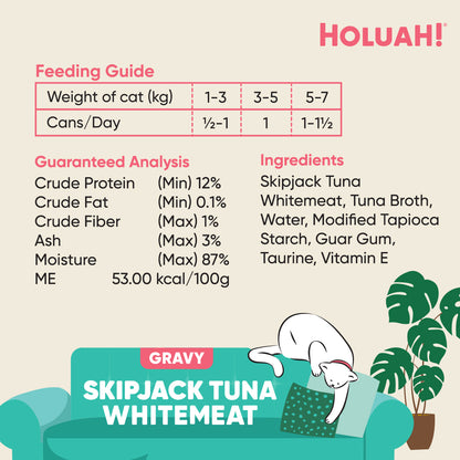 Holuah! Gravy Cat Canned Food 80g – Tuna Recipes