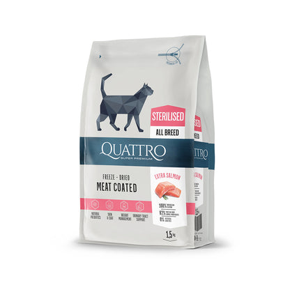 Quattro Dry Cat Food 1.5kg – Freeze-Dried Coated Kibble