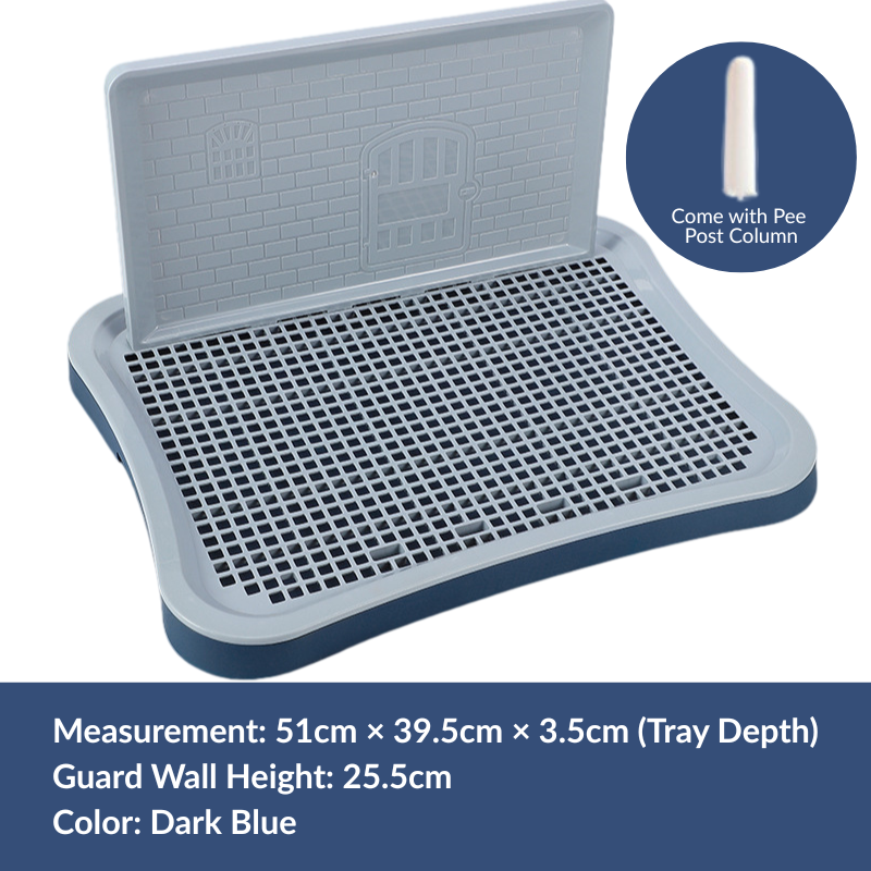 Dog Pee Tray with Grid – Back Wall or Flat Design