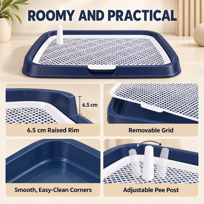 Dog Pee Tray with Grid – Back Wall or Flat Design