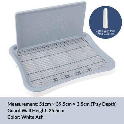 Dog Pee Tray with Grid – Back Wall or Flat Design