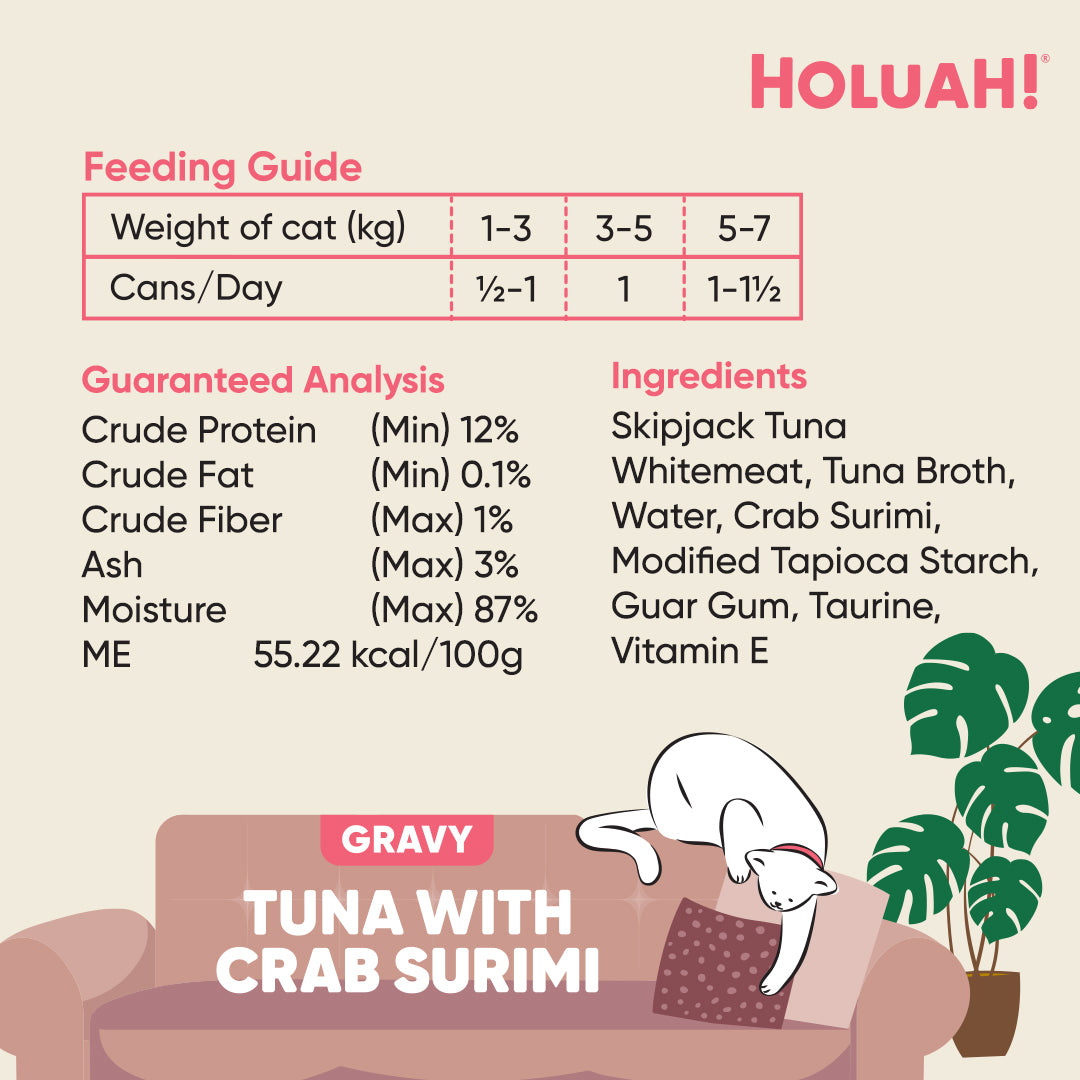 Holuah! Gravy Cat Canned Food 80g – Tuna Recipes