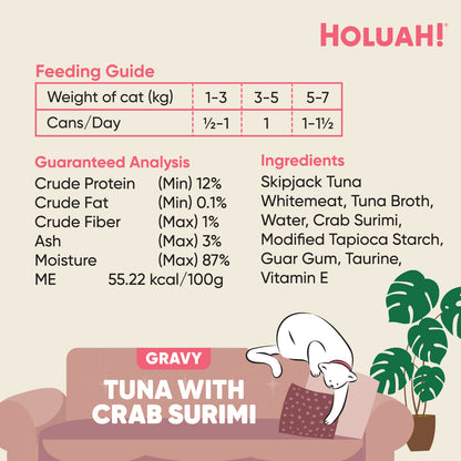 Holuah! Gravy Cat Canned Food 80g – Tuna Recipes