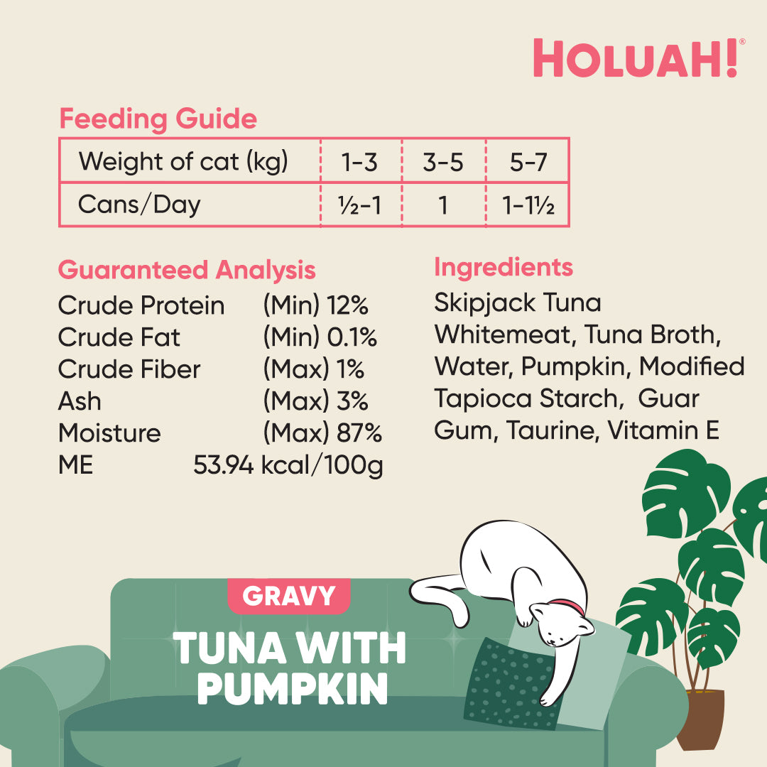 Holuah! Gravy Cat Canned Food 80g – Tuna Recipes