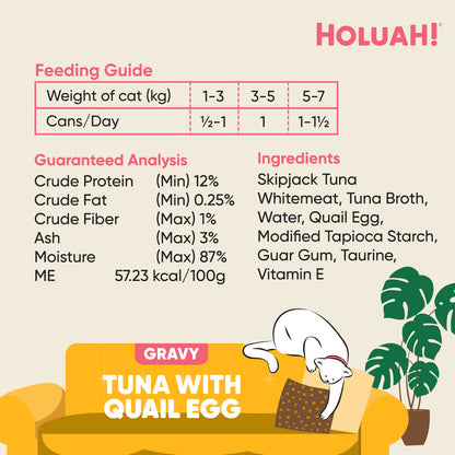 Holuah! Gravy Cat Canned Food 80g – Tuna Recipes