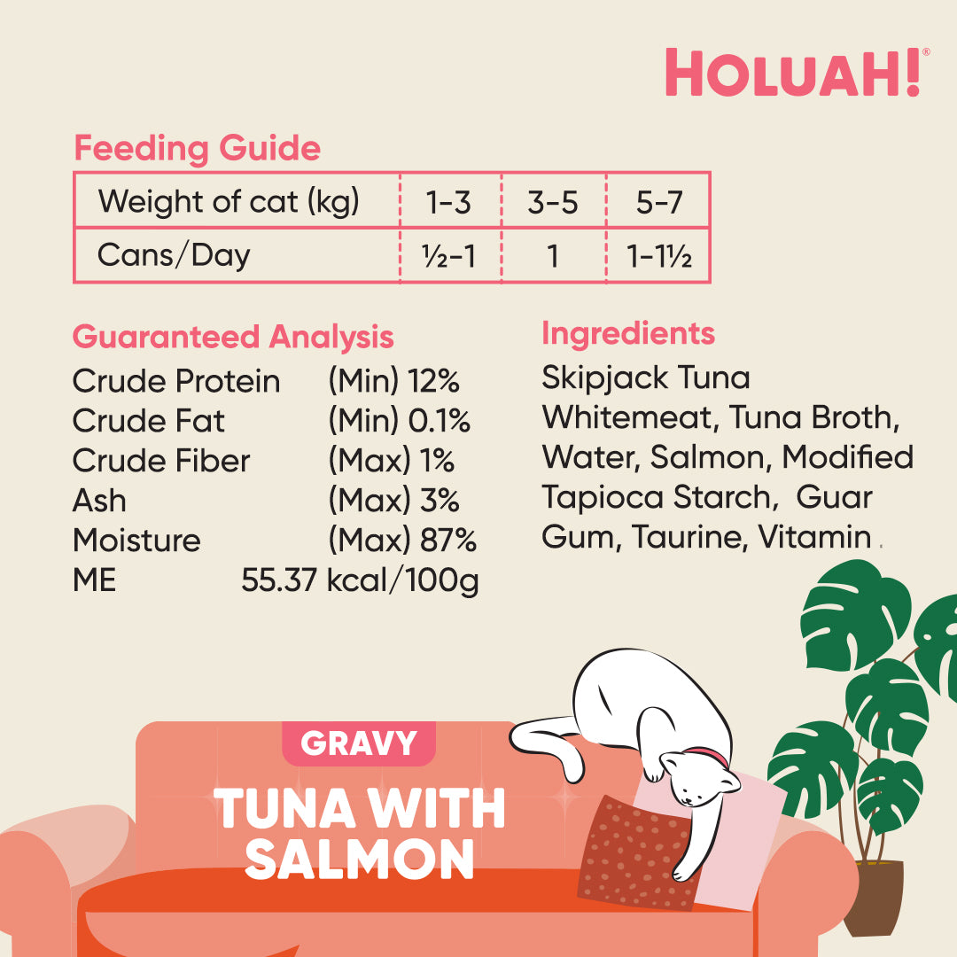Holuah! Gravy Cat Canned Food 80g – Tuna Recipes