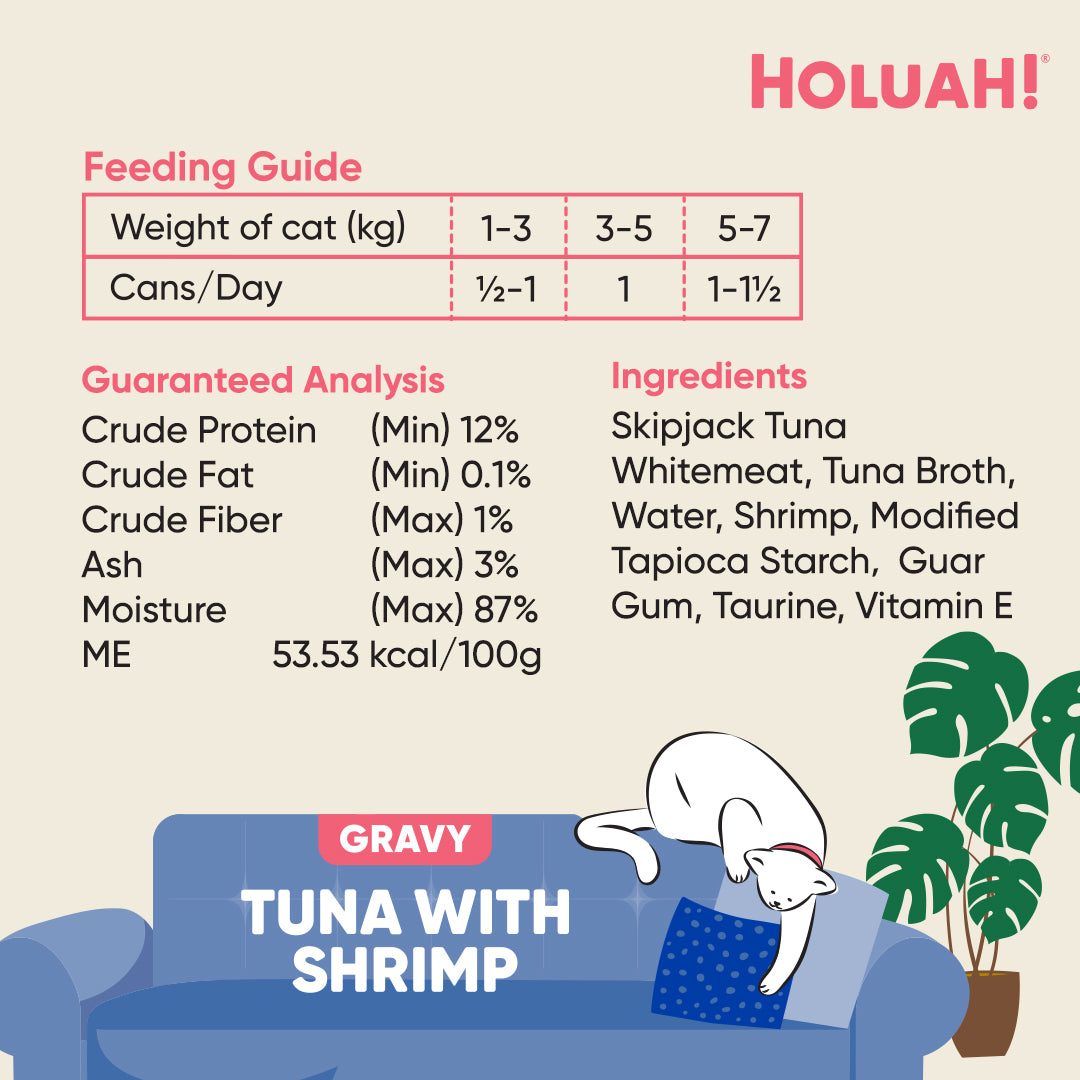 Holuah! Gravy Cat Canned Food 80g – Tuna Recipes