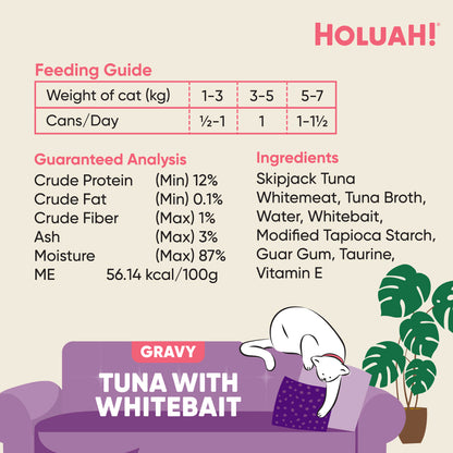 Holuah! Gravy Cat Canned Food 80g – Tuna Recipes