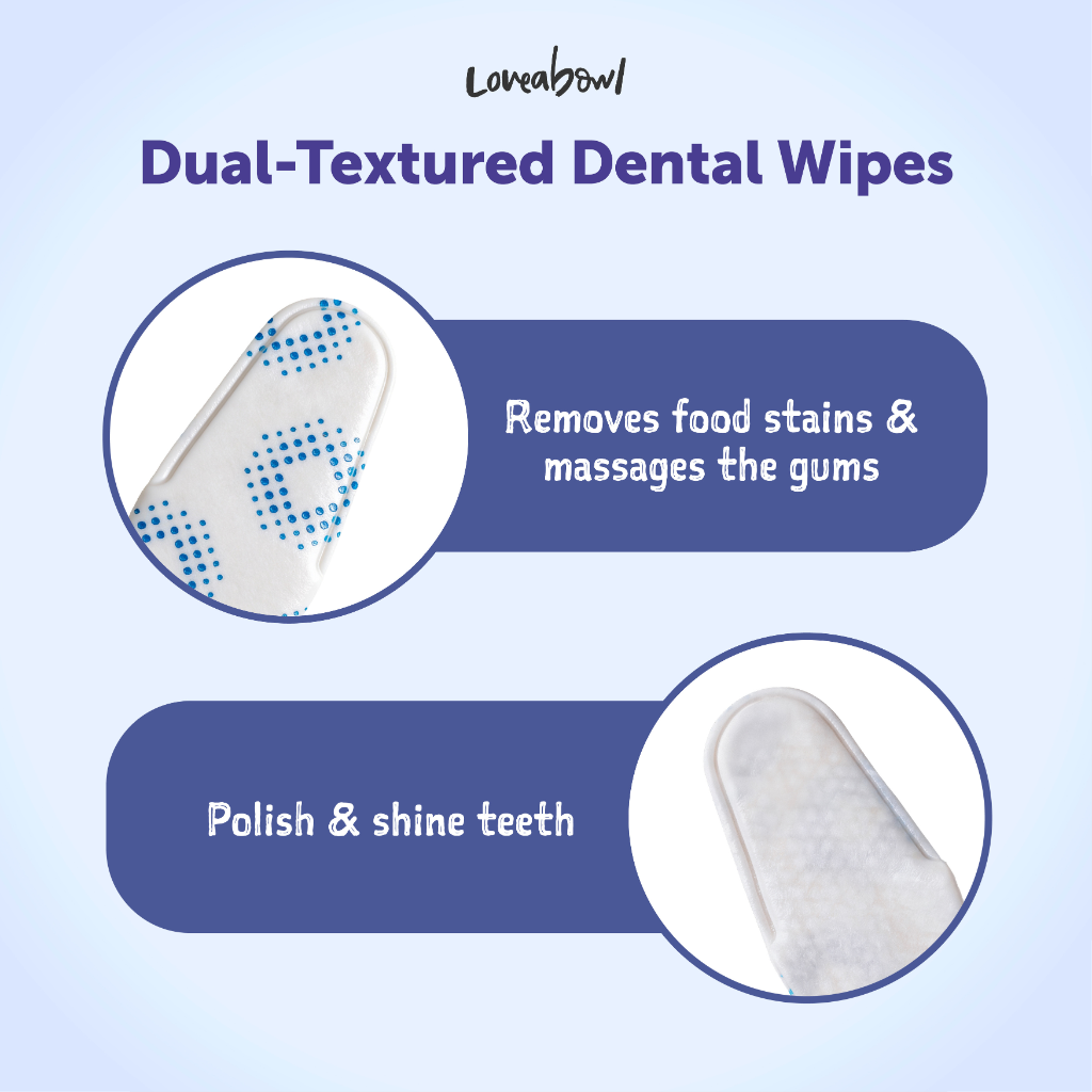 Loveabowl Clean-A-Tooth Dental Wipes for Dogs – Rosemary, 50pcs