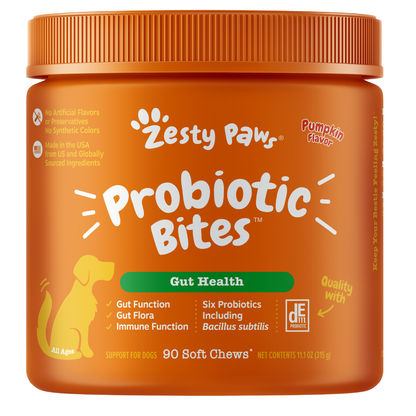 Zesty Paws Functional Bites for Dogs – 90 Soft Chew