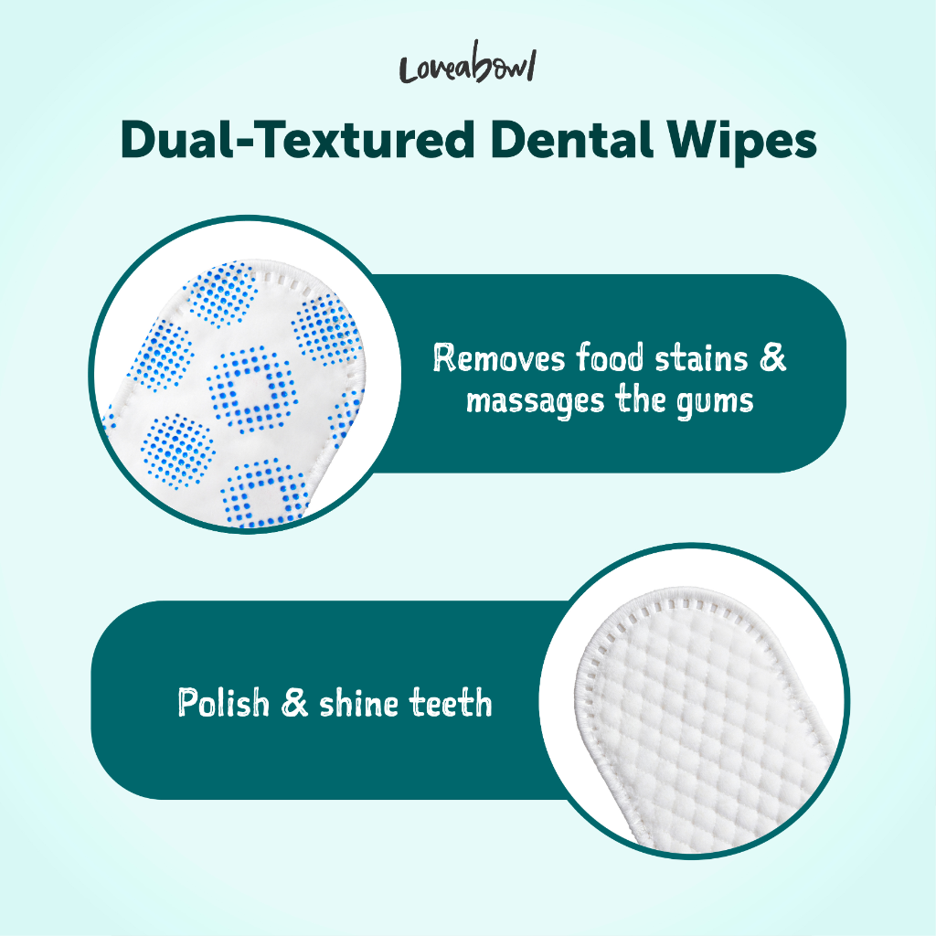 Loveabowl Clean-A-Tooth Dental Wipes for Cats – Unscented, 50pcs