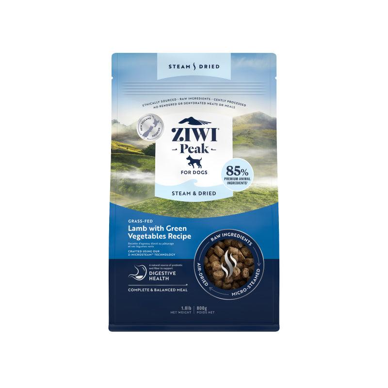 ZIWI Peak Steam & Dried Lamb with Green Vegetables Dog Food