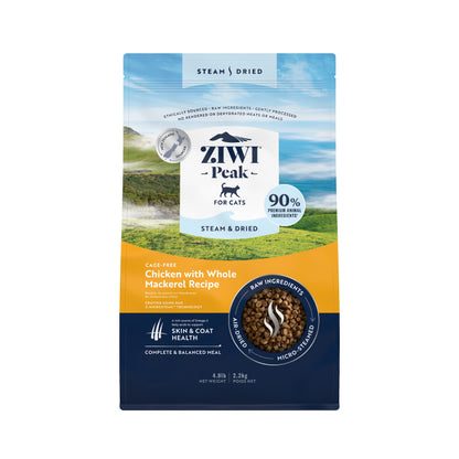ZIWI Peak Steam & Dried Cat Food – Chicken with Whole Mackerel | 800g / 2.2kg