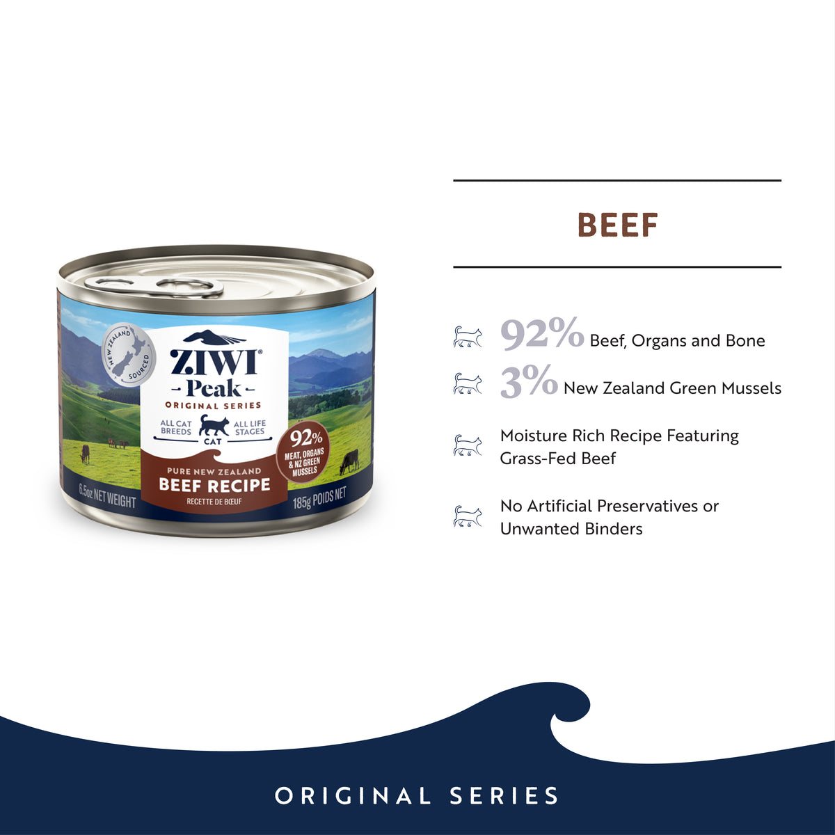 ZIWI Peak Original Canned Cat Food | 185g