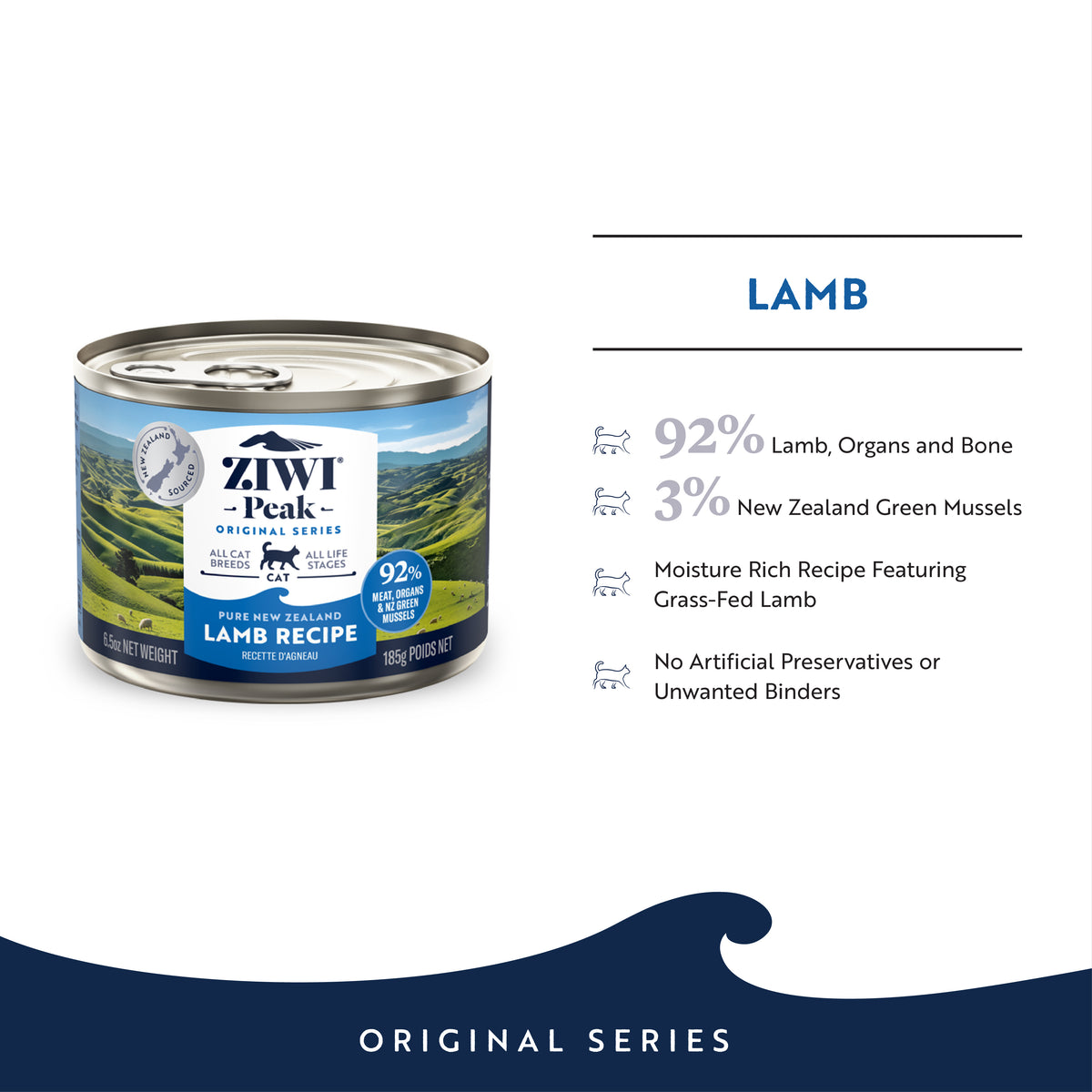 ZIWI Peak Original Canned Cat Food | 185g