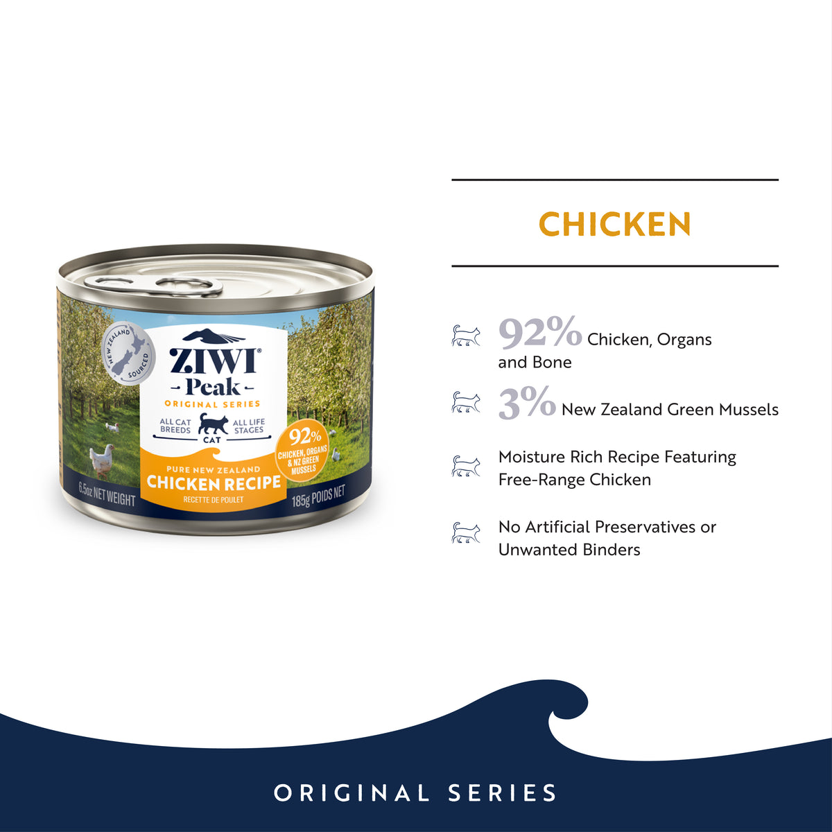 ZIWI Peak Original Canned Cat Food | 185g