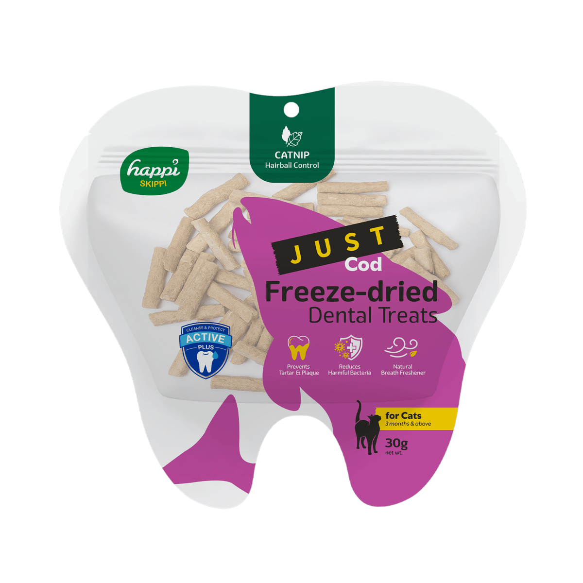 Happi Skippi Freeze-Dried Cat Dental Treats 30g