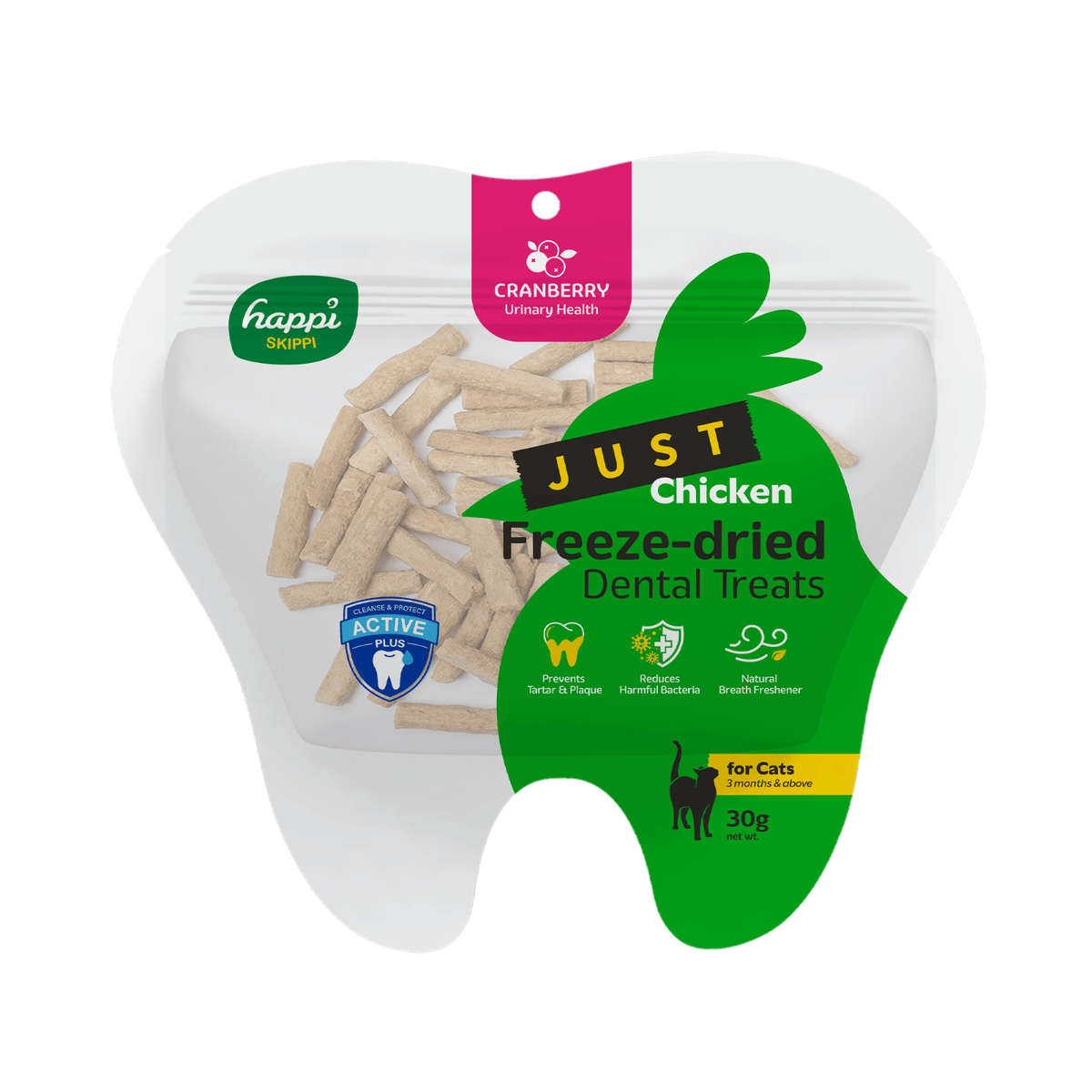 Happi Skippi Freeze-Dried Cat Dental Treats 30g