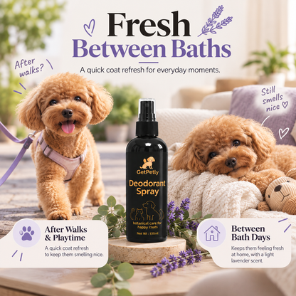 Getpetly Lavender Pet Deodorant Spray 150ml