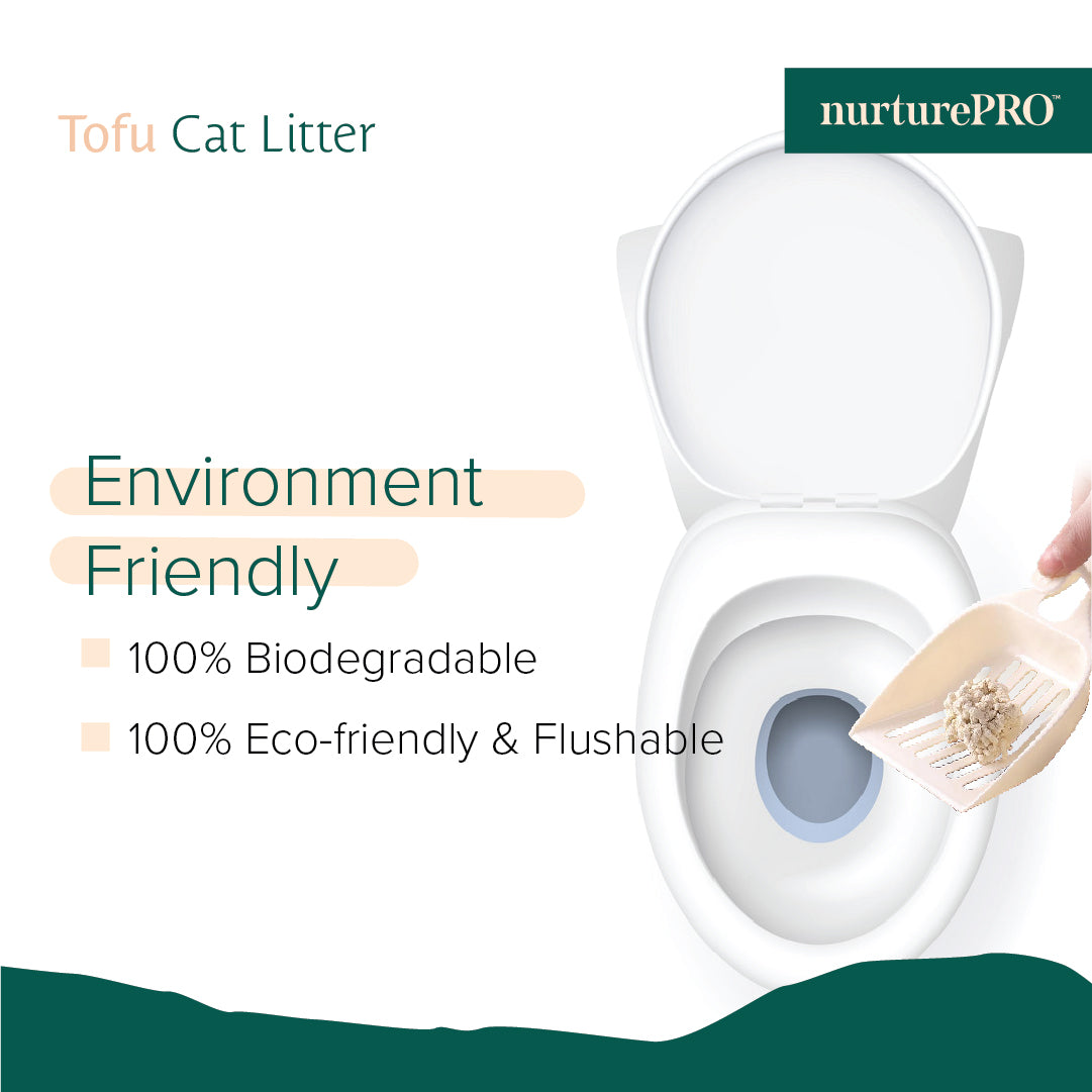 NurturePRO Tofu Cat Litter 7L | Fast Clumping & Low Dust