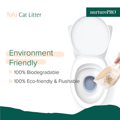 NurturePRO Tofu Cat Litter 7L | Fast Clumping & Low Dust